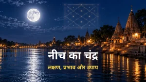 कुंडली में नीच का चंद्र के लक्षण और उपाय