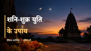 शनि शुक्र युति - शनि और शुक्र ग्रह, मंदिर और दीपक