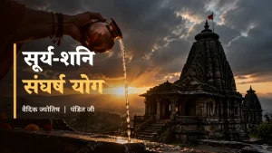 सूर्य-शनि पितृ-पुत्र दोष - उज्जैन के मंदिर पर सूर्योदय और सूर्य को जल अर्पण