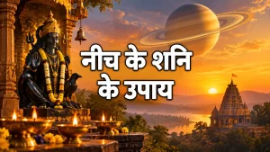 कुंडली में नीच का शनि के लक्षण और उपाय