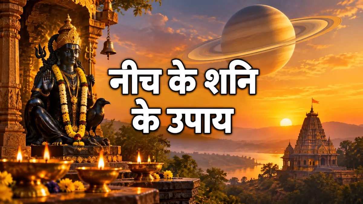 कुंडली में नीच का शनि के लक्षण और उपाय